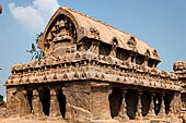 Mamallapuram - Tamil Nadu. The five Rathas. The Bhima ratha. 